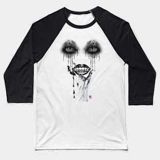 Horror Face Baseball T-Shirt